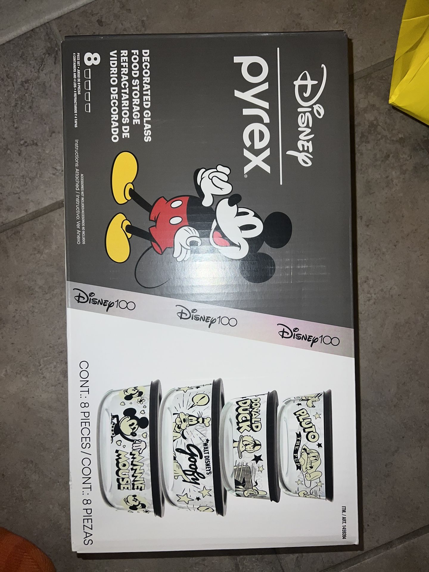 Disney 100 Year Anniversary Pyrex Glass Food Storage Bowl and Lid Set, 8  Pieces for Sale in Riverside, CA - OfferUp