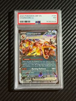 PSA 7 Charizard ex 125/197 Obsidian Flames 2023