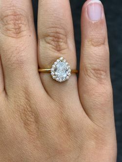 14K Gold Cubic Zirconia Ring