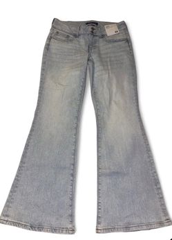 Aeropostale light wash low rise flare jeans
