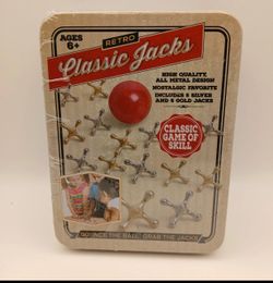 NEW Retro Classic Jacks Games Set - Sealed in Original Collectors Tin Box