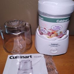 Cuisinart CIM-22WPC Electric Ice Cream Maker(Can Meet Or pick up on Thursday,  Friday, or Saturday
