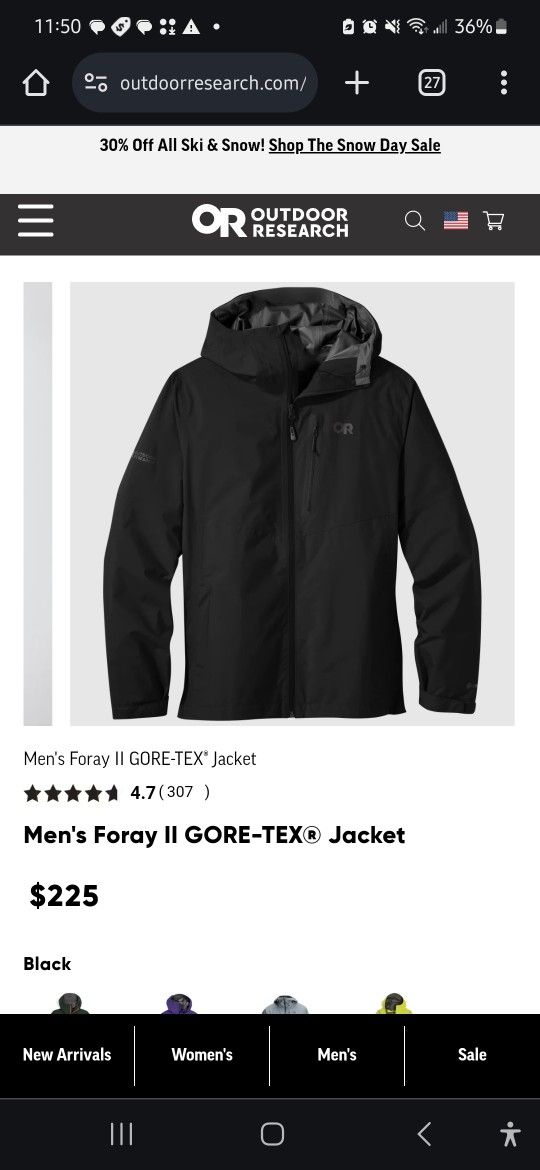 Outdoor Research Foray II Jacket XXL