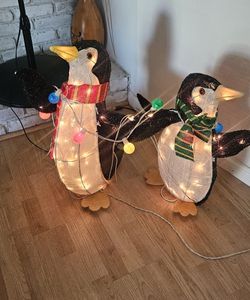 Penguins Christmas Decoration Light 