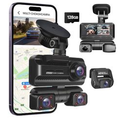 Multi-Channel Dash Camera System with 128GB Card
