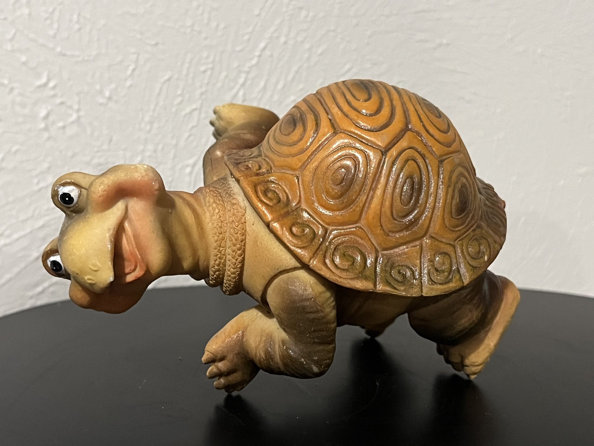 Resin Turtle Doing Pushups Figurine