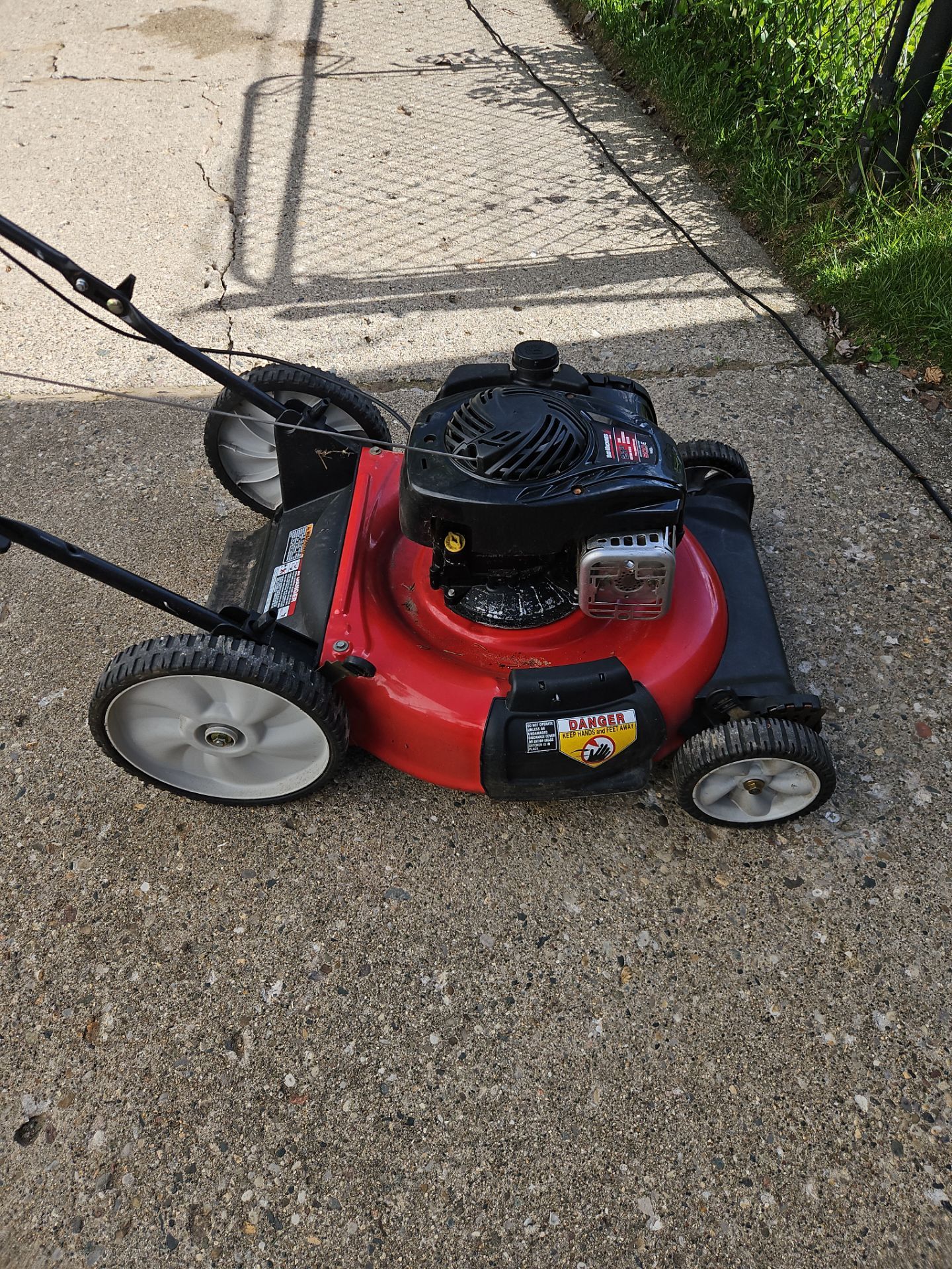 Yard machine twenty one inch mower
