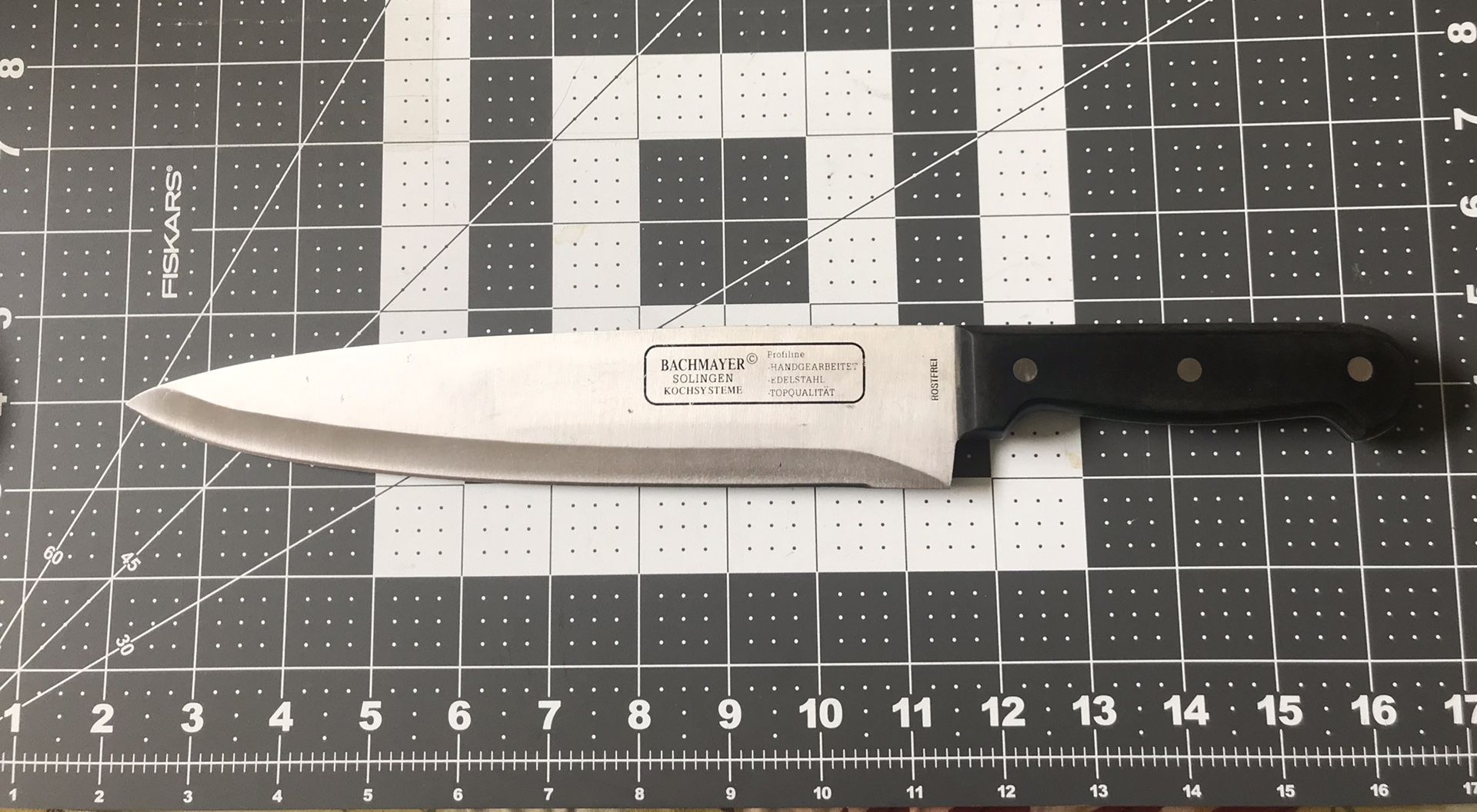 A Nice BACHMAYER Rostfrei Profiline Solingen Kochsysteme, 9 1/2" Knife Germany