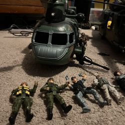 Combat Airplane & Men
