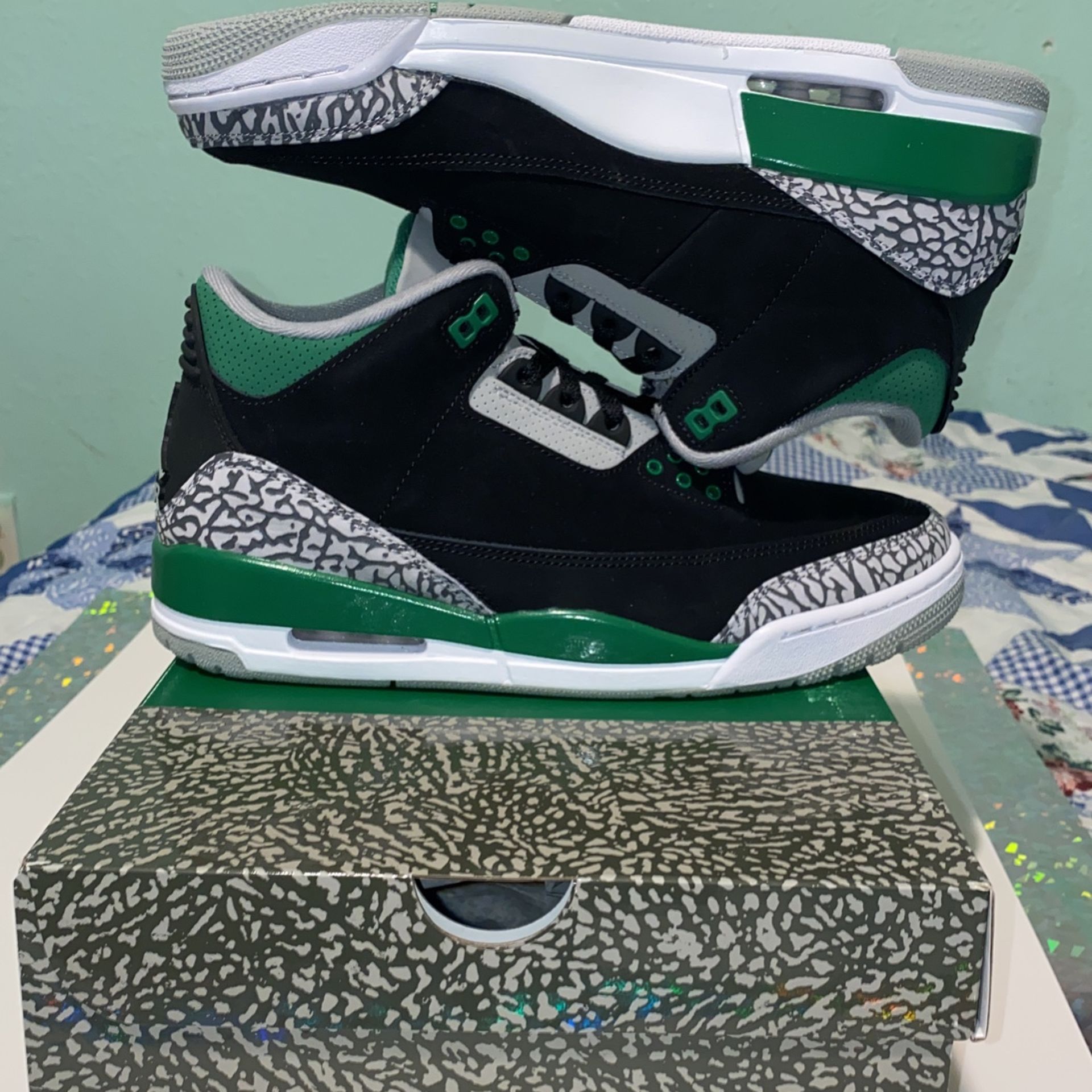 Jordan 3 Pine Green 