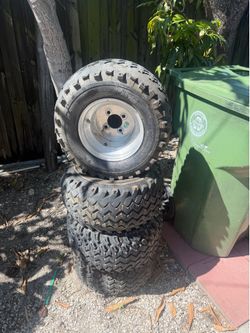 Golf cart rims and tires
