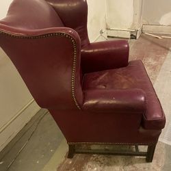 Large Red Reading Chair 