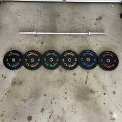 Olympic Weight Set With Barbell 