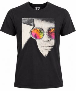 Elton John 2019 ME Autobiography Graphic T-Shirt Black Size Medium Music Tee