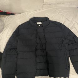 Calvin Klein Crew Neck Puffer Navy Blue XL