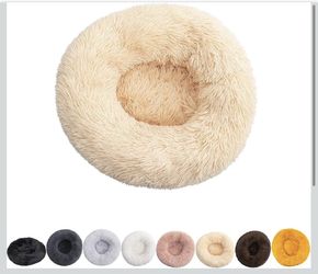 2XL Mr Fluffy Friend - The Original Calming Pet Bed, Warm Plush Donut Dog Bed, Washable 