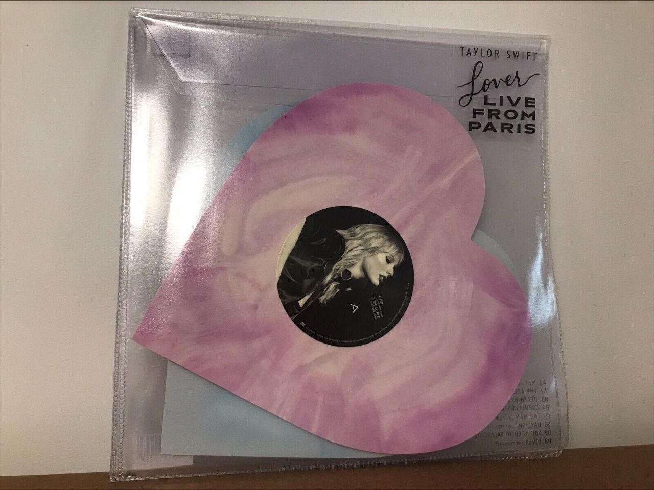 Taylor Swift Lover Live From Paris Limited Edition Heart Shaped Vinyl