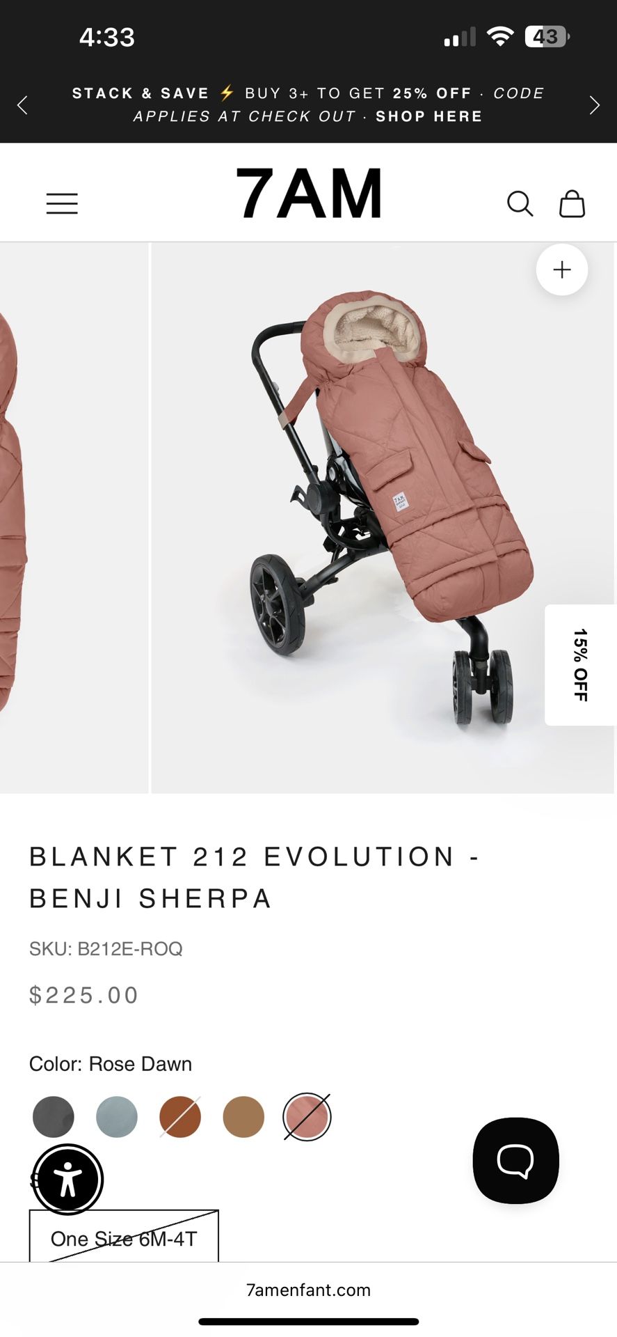 BLANKET 212 EVOLUTION - BENJI SHERPA ROSE DAWN
