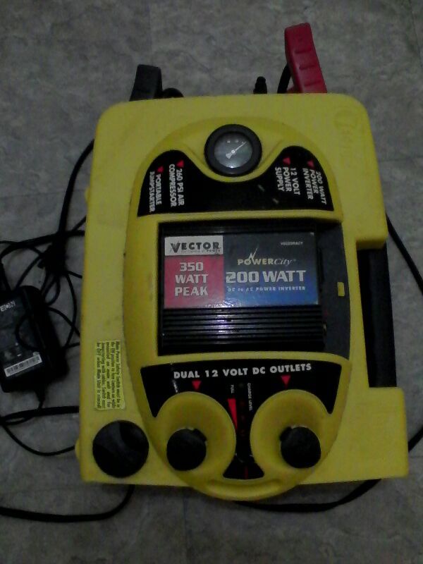 Worth $150,Vector 350 Watt Peak Power City 200 Watt DC to AC power Inverter