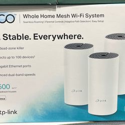Deco Whole Home Mesh Wi-Fi System $99.99
