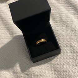 Gold Tungsten Ring