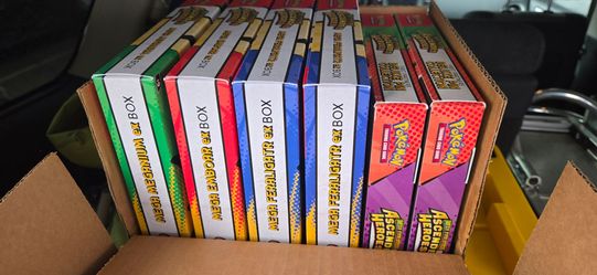 Ascended Heroes EX box and pin collection pokemon