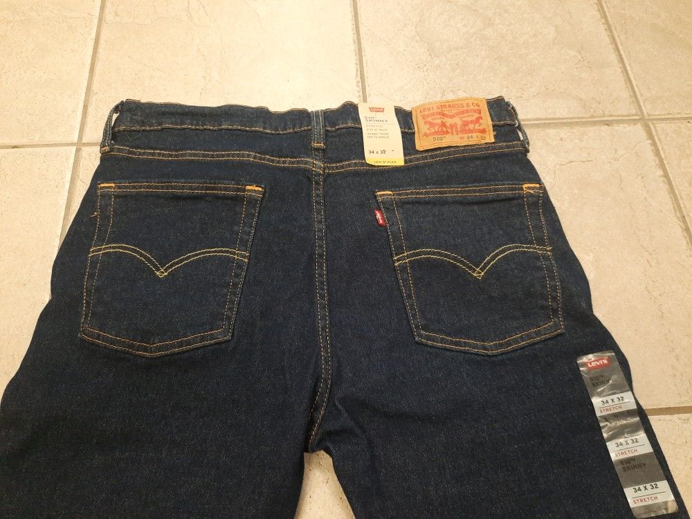 Levi's 510 Flex Stretch Skinny 34W. 32L