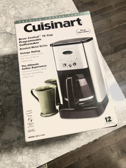 New Cuisinart 12 cup Coffee Maker
