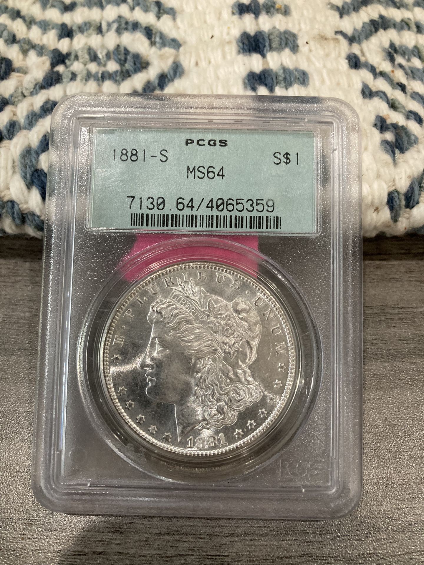 1881 S Morgan Silver Dollar Pcgs Ms64