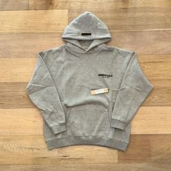 Grey Essentials Fear The God Hoodie