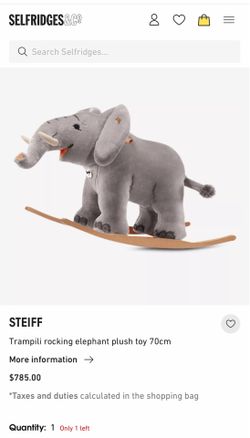 Steiff Trampili rocking Elephant 70cm