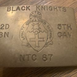 US Army Cavalry Brass Buckle 