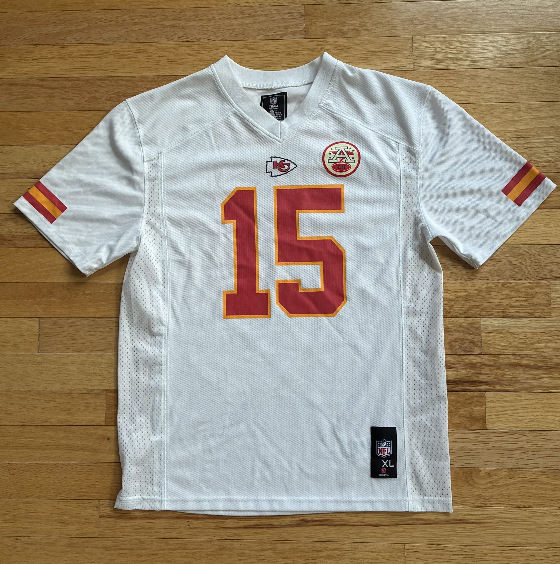 Patrick Mahomes #15 Kansas City Chiefs Jersey NFL Team Appeal Youth XL 18/20