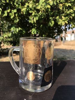 Antique glass mug $10 OBO