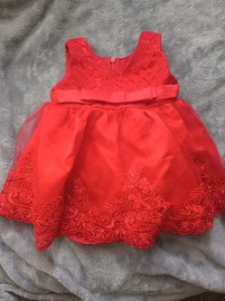 Little red dress for baby