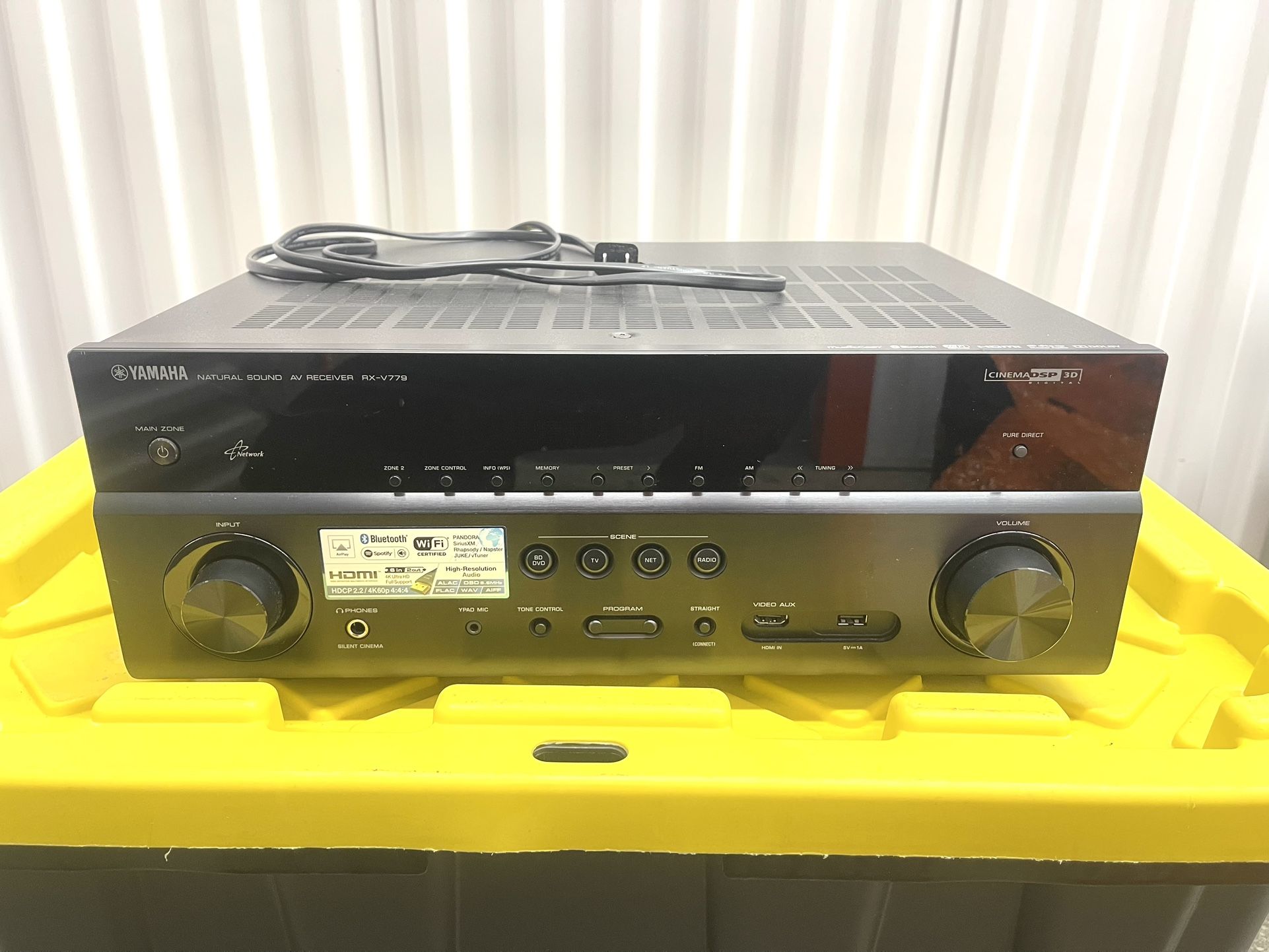 Yamaha RXV-779 7.2-channel 4K UHD Home Theater Receiver