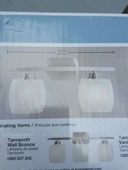 NEW 2 LIGHT VANITY LIGHT