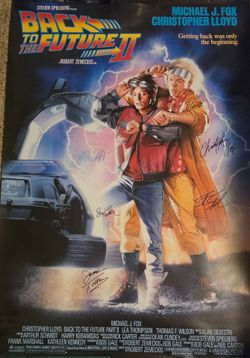 Back To The Future Signed Posters with COA