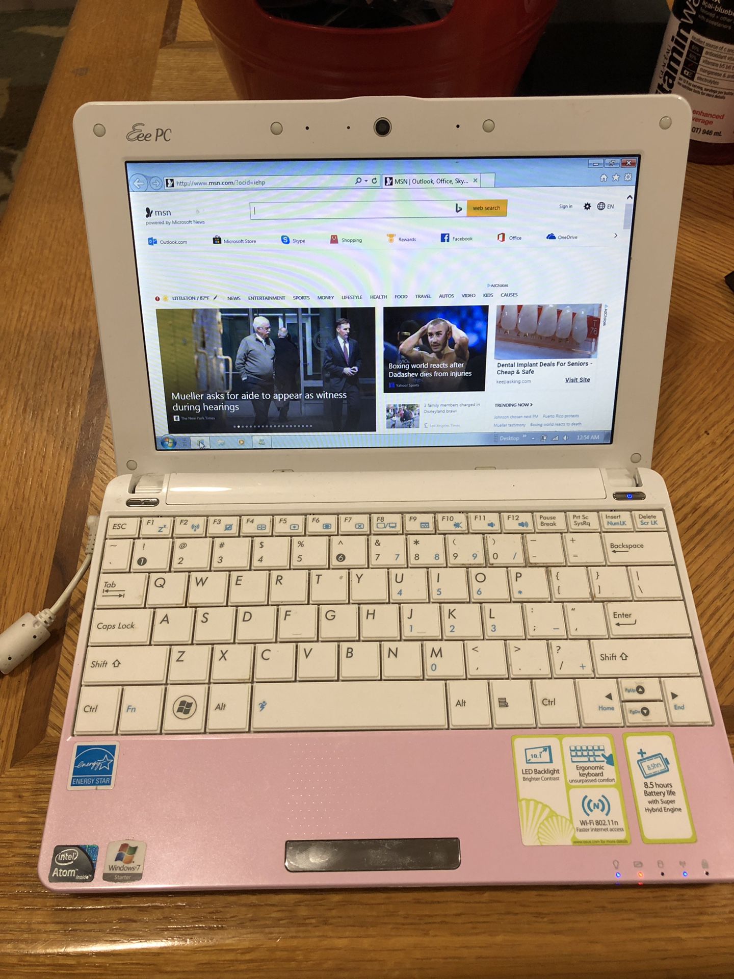 Eee Pc mini pink laptop