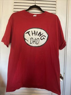 Dr Seuss Thing Dad Tshirt Red Size Large 