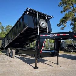 AMP 8 x 20 Gooseneck High Side Dump Trailer 25k