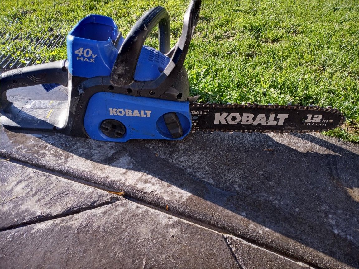Kobalt 40 Volt Max 12in Chainsaw Tool Only No Batteries