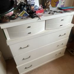 Medium White Dresser