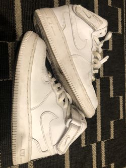 Nike Air Force 1 Mid (PS) Triple White (314196-113) Kids US Size 2Y