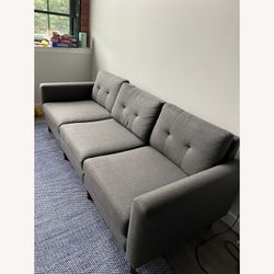 Burrow Block Nomad Sofa - Charcoal 