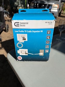 Commercial Electric Low Profile TV Cable Organizer Kit
