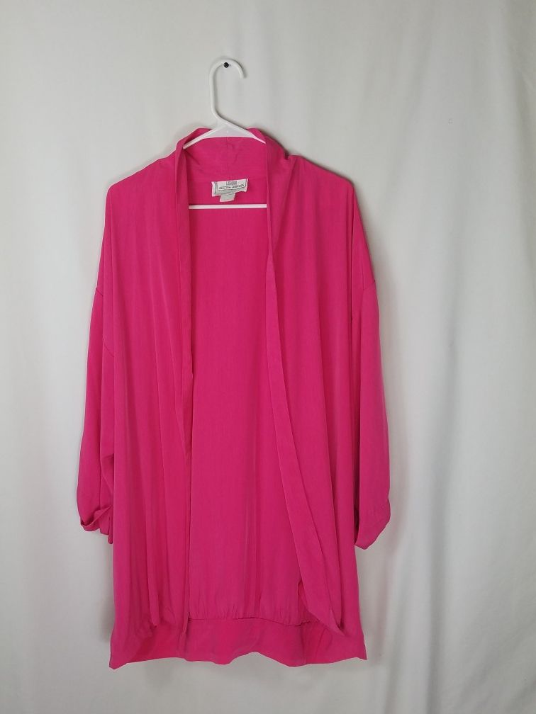 Hot Pink Long Sleeve Jacket X-Large