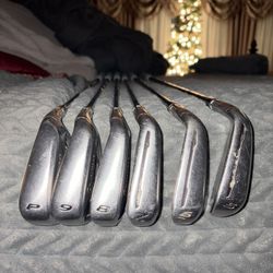 Taylor Made M2 Irons And Wedge 5-P With Brand New Golf Pride Grips 