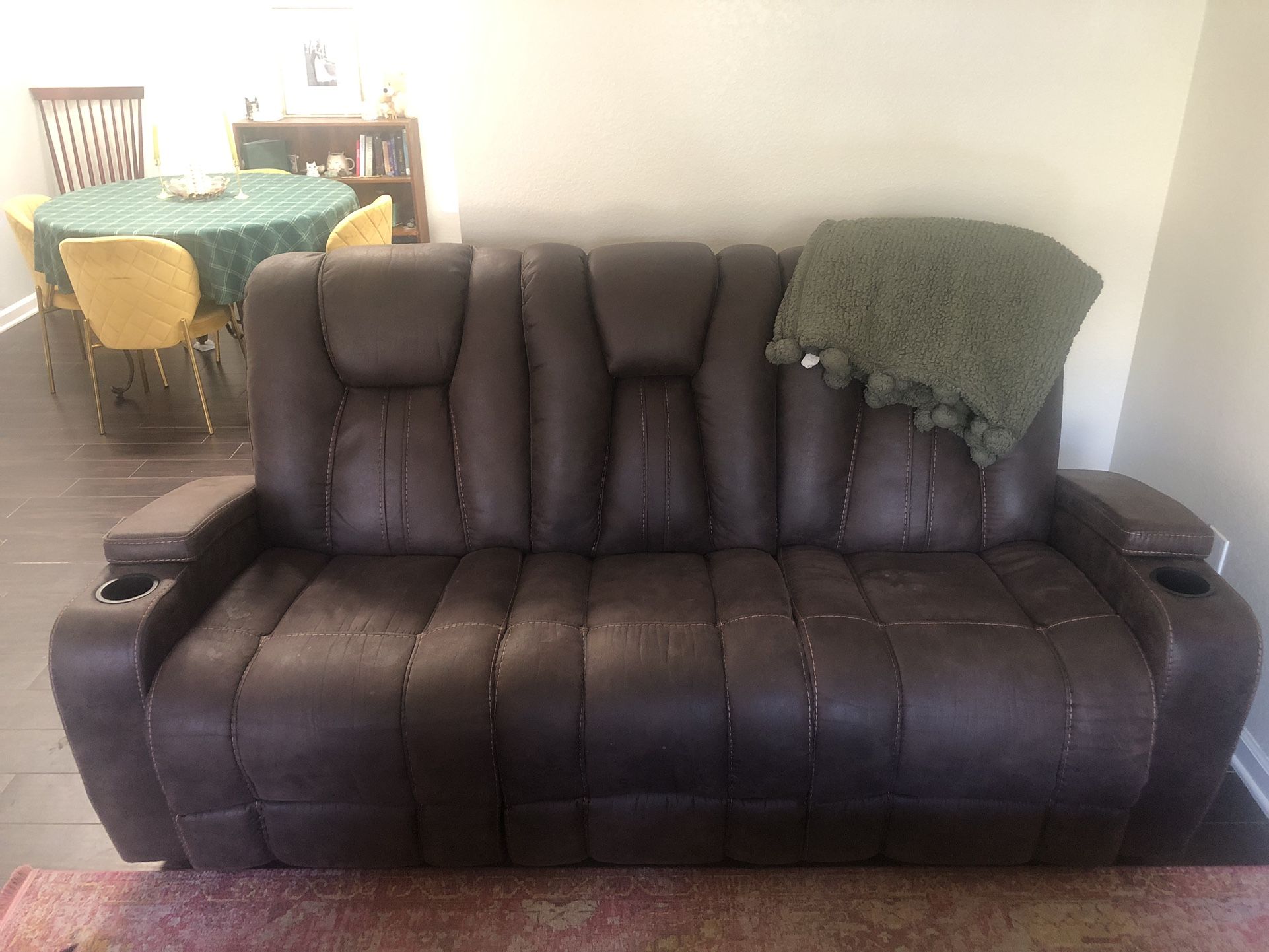 Brown Reclining Couch