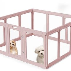 AceRide Acrylic Dog Playpen Pink/New In Sealed Box